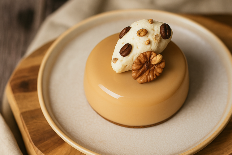 I think this is my favorite entremets ever! At the same time, it features flavors I love: coffee and pecan. What's more, the Dulcey adds a little touch of gourmandise that goes wonderfully with the rest.