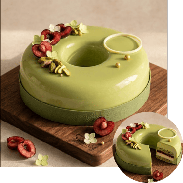 Pistachio, Cherry & Orange Cake