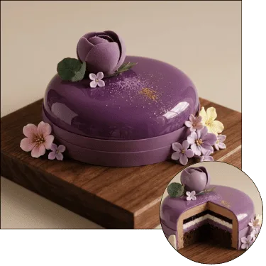 Blackcurrant & Hazelnut Cake